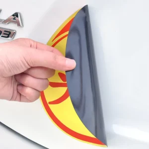 Custom Removable Magnetic Reflective Die Cut Labels and Fridge Car Stickers