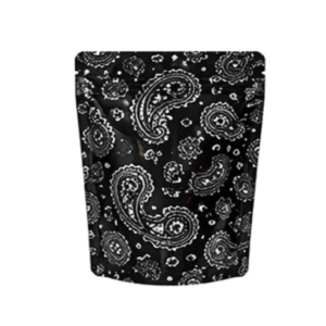 Custom Resealable Black PE Stand-Up Powdered Green Tea Pouches, Heat-Sealable, Odor- and Moisture-Proof, Food-Grade