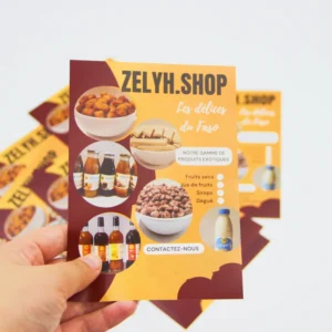 Custom Restaurant Flyers Printing A3 A4 A5 Size Single Side Printing 157g Coated Paper Leaflet for Business