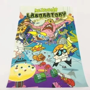 Custom Retro Cartoon & Game Poster Printing Archival Quality Art Paper with Fade-Resistant Ink for Fan Collection