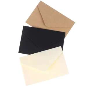 Custom Retro Square Mini Kraft Paper Envelopes for Small Greeting Cards and Love Letters