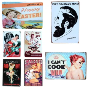 Custom Retro Tin Sign Metal Poster for Garage Workshop Man Cave Decoration