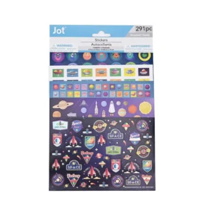Custom Reusable Adhesive Paper Stickers Eco-Friendly Durable Space Theme Custom Shapes Strong Adhesion