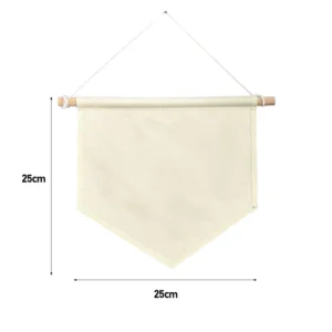 Custom Reusable Elastic Fabric Pennant Banner, Colorful Thermal-Transfer Printed, with Acrylic Flagpole