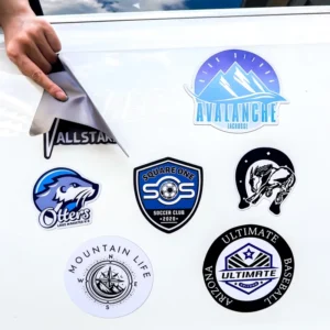 Custom Reusable UV-Proof Weatherproof Die-Cut Magnetic Car Stickers