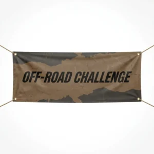 Custom Road Heavy Duty Vinyl PVC Waterproof Foldable Reusable Portable Outdoor Sports Adventure Banner