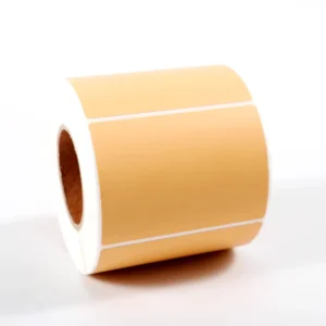 Custom Roll Blank 100x150mm Semi Gloss Art Coated Paper Thermal Transfer Adhesive Label Sticker for Logistics Label Printing
