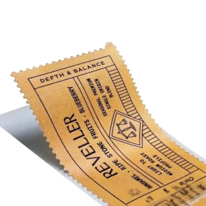 Custom Roll-Form Self-Adhesive Waterproof Labels, Transparent Sealing Stickers, Six-Color Rotary Printing