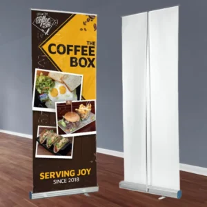 Custom Roll-Up Banner Stand Aluminum Retractable Pull-Up Banner for Trade Shows and Exhibitions