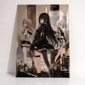 Custom Rose Gold Copper Foil Art Print Gloss Lamination Anime Artwork Poster
