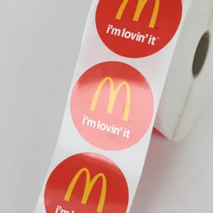 Custom Round Adhesive Waterproof Synthetic Paper Bottle Labels with Logo
