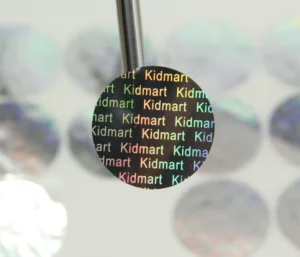 Custom Round Black Hologram Security Sticker Repeating Logo Laser Anti-Counterfeiting Waterproof Warranty Seal