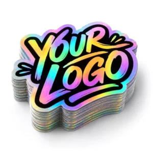 Custom Round Logo Stickers Waterproof Self-Adhesive Vinyl Labels on Rolls for Bakery Candle Soap Coffee and Packaging