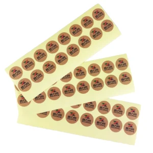Custom Round Logo Waterproof Vinyl Self-Adhesive Labels