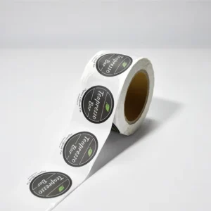 Custom Round Paper Logo Printing Labels Colored Seal Stickers Roll