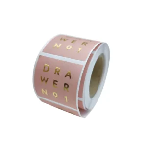 Custom Round Paper Thank You Seal Stickers Roll