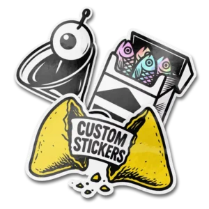 Custom Round Paper or Vinyl Adhesive Sticker Labels, Waterproof, Roll