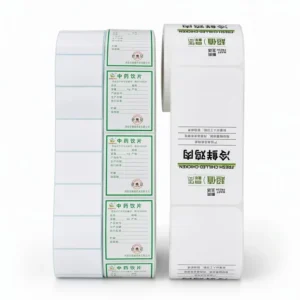 Custom Round Waterproof Vinyl PVC Synthetic Paper Labels Roll