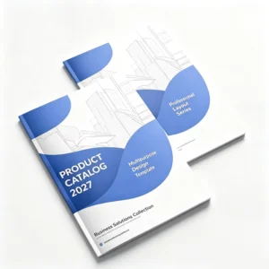 Custom Saddle-Stitched Cardboard Booklet Magazine Catalogue Brochure Printing Service