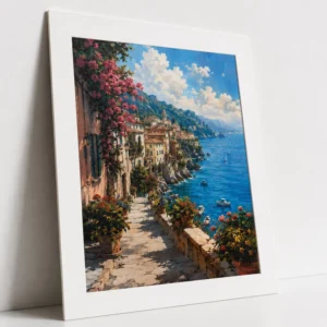 Custom Scenery Fine Art Prints Satin Photo Paper Giclee UV Digital Printing Wall Poster with Matboard Picture for Home Decor