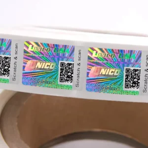 Custom Scratch-Off Hologram Security Seal Sticker with Hidden Code for Promotions and Rewards