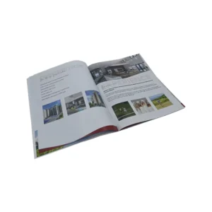 Custom Seashore Resort Catalogue Brochure Saddle Stitching Coated & Art Paper Offset Printing