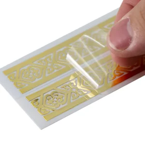 Custom Self-Adhesive 3D Metal Nickel Logo Transfer Sticker