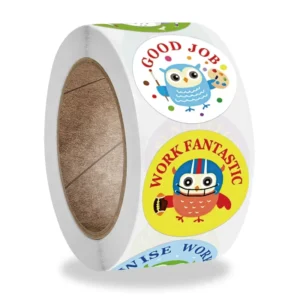 Custom Self-Adhesive 4-Color Digital Printing Die-Cut Flat Label Sticker