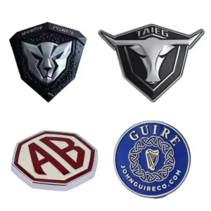 Custom Self-Adhesive ABS Plastic 3D Logo Chrome Car Emblem Badge for Auto Grill