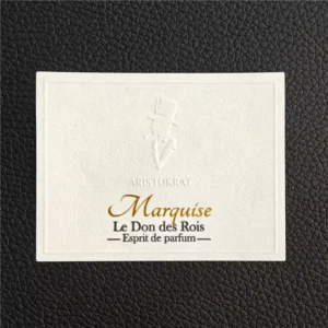 Custom Self Adhesive Embossed Sealing Label Color Printing Texture Paper Sticker for Candles and Crafts