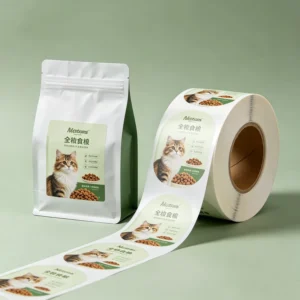 Custom Self-Adhesive Food Packaging Labels for Cat and Dog Food Cans