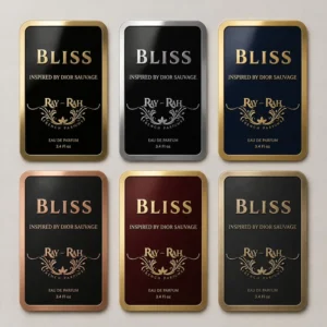Custom Self-Adhesive Metal Labels Embossed 3D Logo Aluminum Stickers for Perfume and Wine Bottles