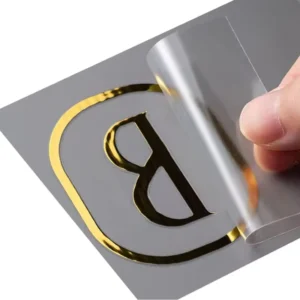 Custom Self-Adhesive Metal Letter Label Transfer Embossed Decal Sticker