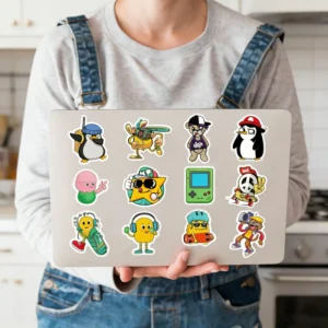Custom Self-Adhesive PVC Vinyl Die Cut Stickers with UV Printing and Waterproof Cartoon Decals
