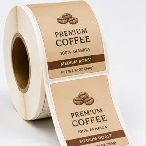 Custom Self-Adhesive Product Packaging Labels on Rolls