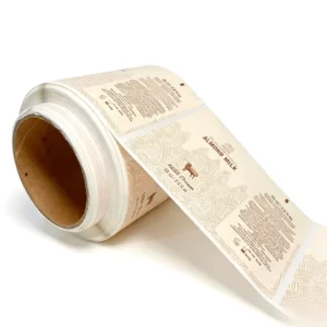 Custom Self-Adhesive Rectangular Waterproof Cartoon Vinyl Label Sticker Roll for Juice Bottles