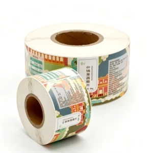Custom Self-Adhesive Sticker Roll Food Grade Private Label Food Packaging Bottle Labels