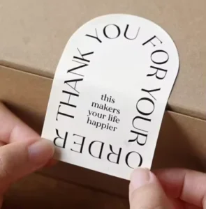 Custom Self-Adhesive Vinyl Waterproof Label Sealing Stickers for Box Packaging