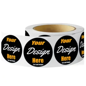 Custom Self Adhesive Vinyl Waterproof Stickers for Supermarket & Exhibition Packaging Labels Printing Roll