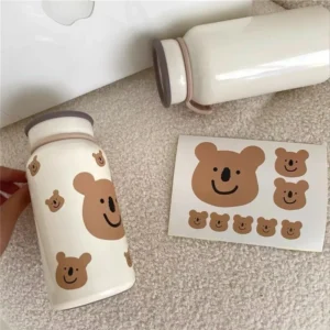 Custom Self Adhesive Waterproof Vinyl Drink Bottle Die Cut Holographic Stickers
