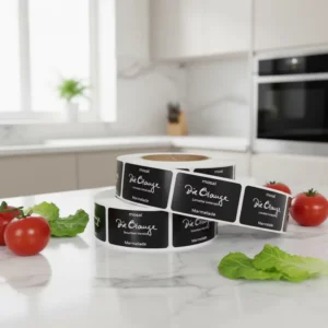 Custom Self-Adhesive Waterproof Vinyl Labels for Spice, Jam, Sauce, and Honey Jars and Cans