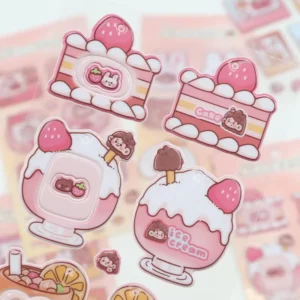 Custom-Shape Durable Waterproof PVC Stickers with UV Printing for Advertising Labels