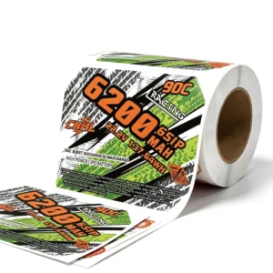 Custom-Shape Holographic Sticker Rolls Waterproof Adhesive Labels
