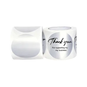 Custom-Shape Waterproof Glossy PET Adhesive Labels for Craft and Candle Use
