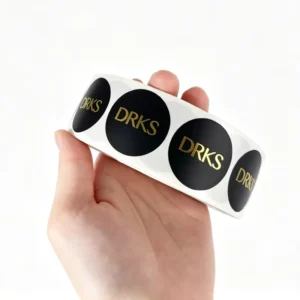 Custom Shape and Pattern Vinyl Waterproof Scratch-Resistant Hot-Stamping Adhesive Labels for Gifts and Crafts