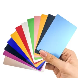 Custom Shape and Size Stainless Steel Metal Business Card Gold-Plated Letterpress Printing Custom Colors