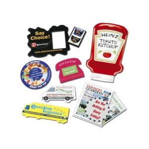 Custom-Shaped Refrigerator Magnet Business Card for Real Estate Advertising with Custom Logo