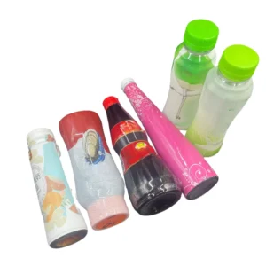 Custom Shrink Film for Plastic and Beverage Bottle Labels PET PE PVC Packaging Film