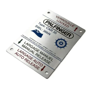 Custom Silk Screen Etched Stainless Steel Sign Anodized Aluminum Nameplate Metal Name Tag