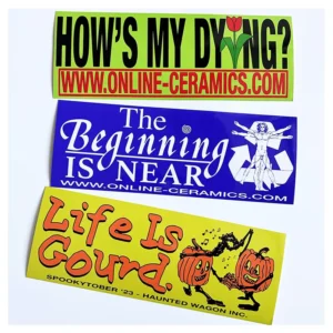 Custom Silk Screen Printed Waterproof UV-Resistant PVC Bumper Stickers for Vehicles
